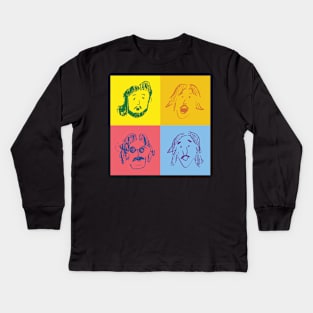 Fab Four! Kids Long Sleeve T-Shirt